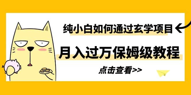 纯小白如何通过玄学项目月入过万保姆级教程网创吧-网创项目资源站-副业项目-创业项目-搞钱项目左姐网创