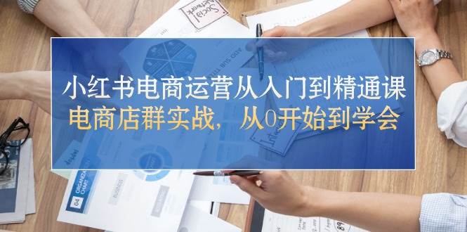 小红书电商运营从入门到精通课，电商店群实战，从0开始到学会网创吧-网创项目资源站-副业项目-创业项目-搞钱项目左姐网创