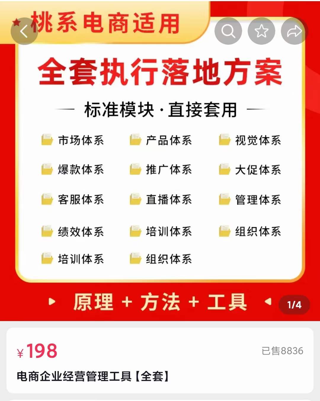 外面卖198·电商企业经营管理工具：全套执行落地方案 标准模块·直接套用网创吧-网创项目资源站-副业项目-创业项目-搞钱项目左姐网创