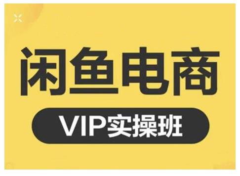 闲鱼电商零基础入门到进阶VIP实战课程，帮助你掌握闲鱼电商所需的各项技能网创吧-网创项目资源站-副业项目-创业项目-搞钱项目左姐网创