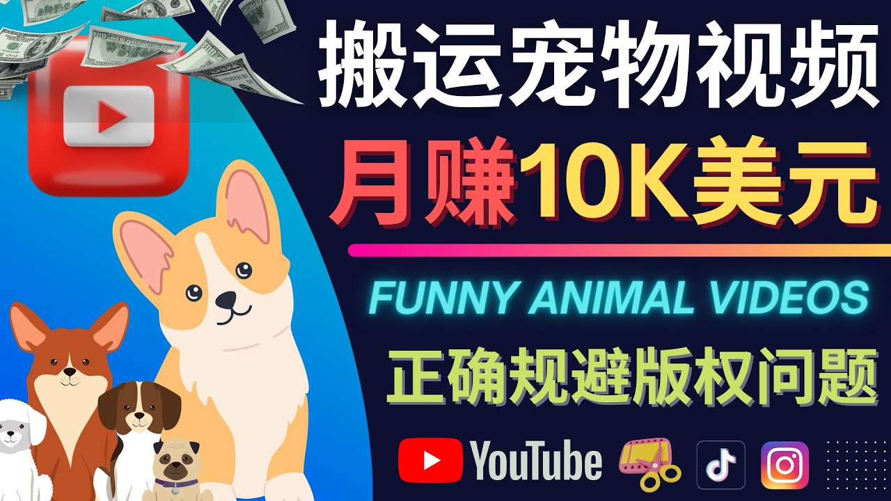 搬运TIKTOK视频到YouTube，并进行二次创作，月赚1万美元以上网创吧-网创项目资源站-副业项目-创业项目-搞钱项目左姐网创